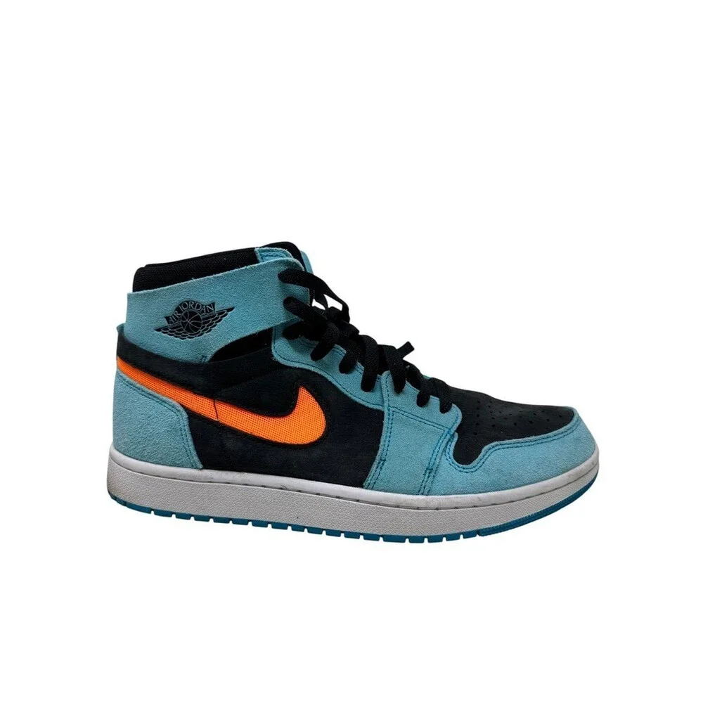 Nike Air Jordan 1 Zoom CMFT 2 DV1307-408 (Bleached Aqua/Bright Citrus) Size 11